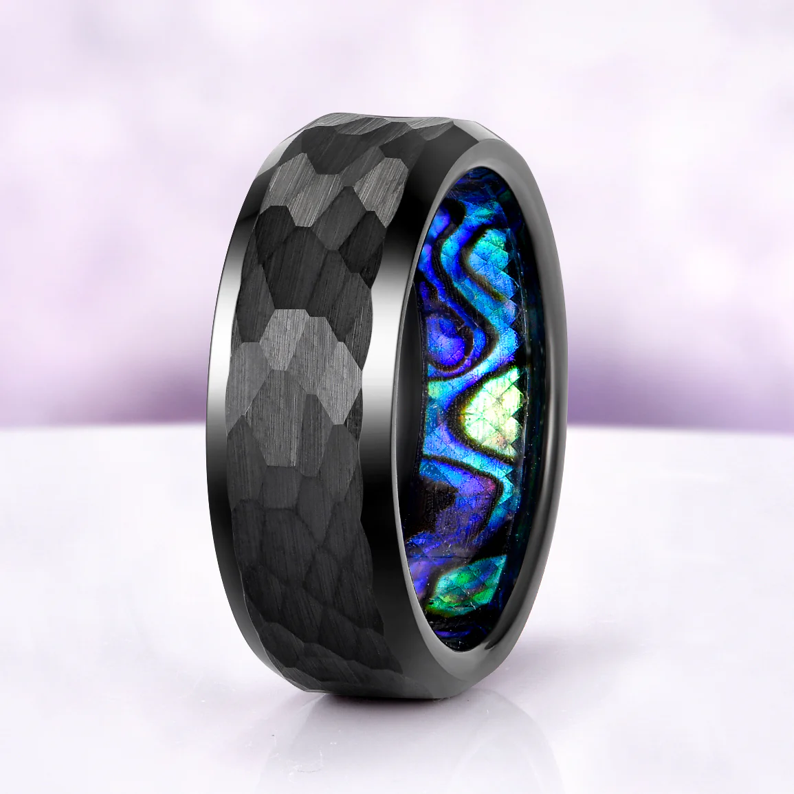 Nesta Alexandrite & Paula Shell Couples Ring Set - Image 3