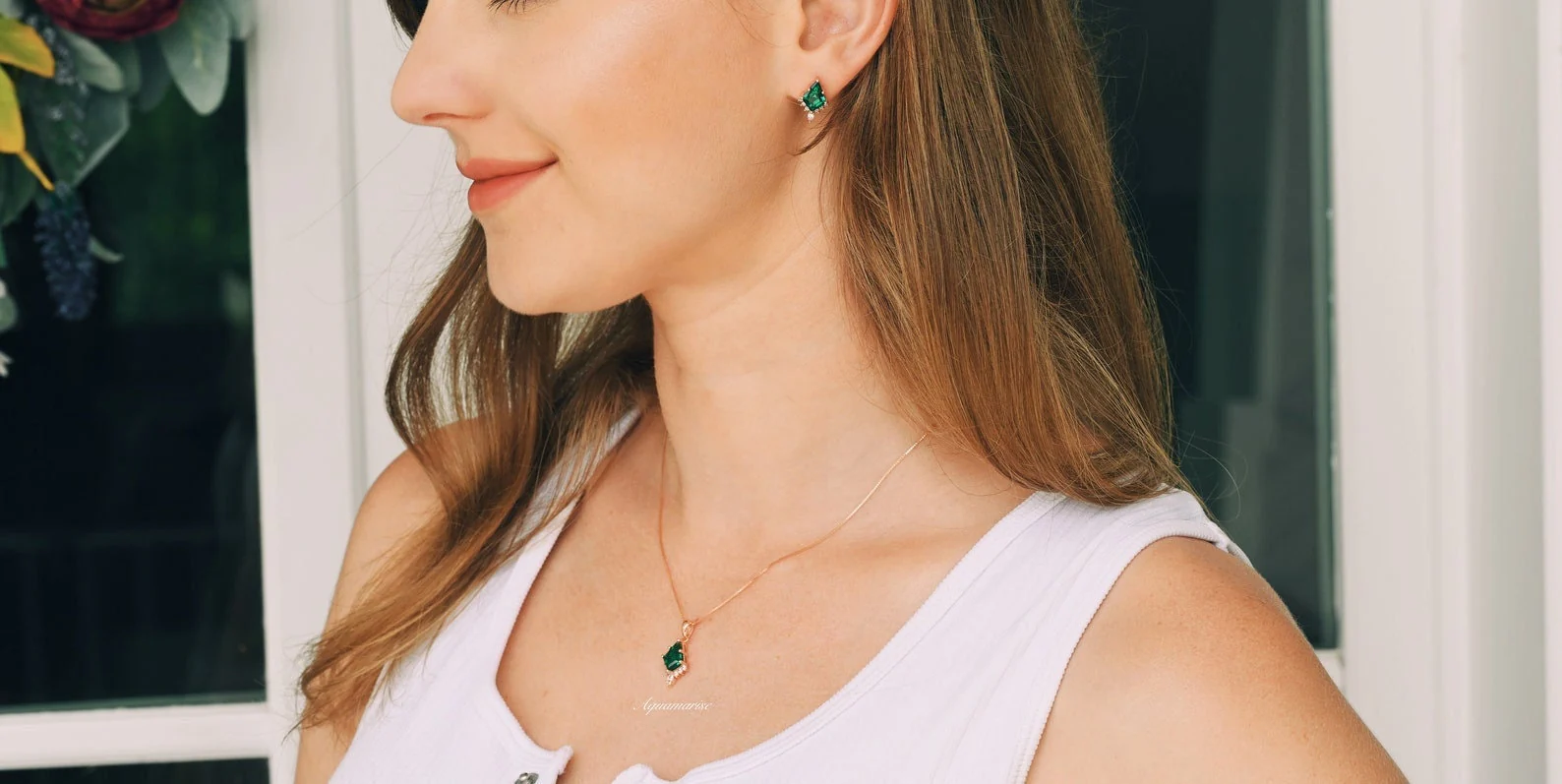 Skye Kite® Emerald Couples Ring Set - Image 8