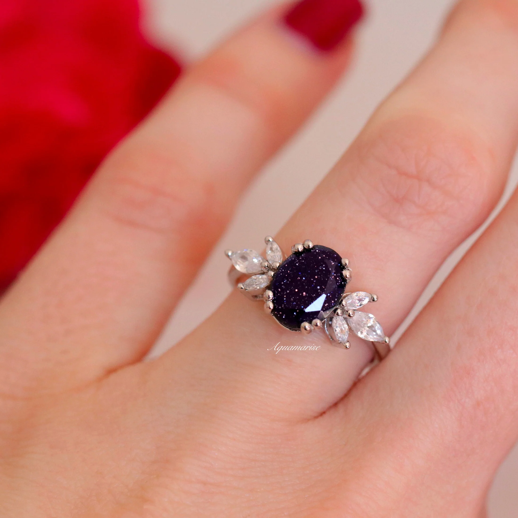 Eva Starry Night Ring in Sterling Silver - Image 3