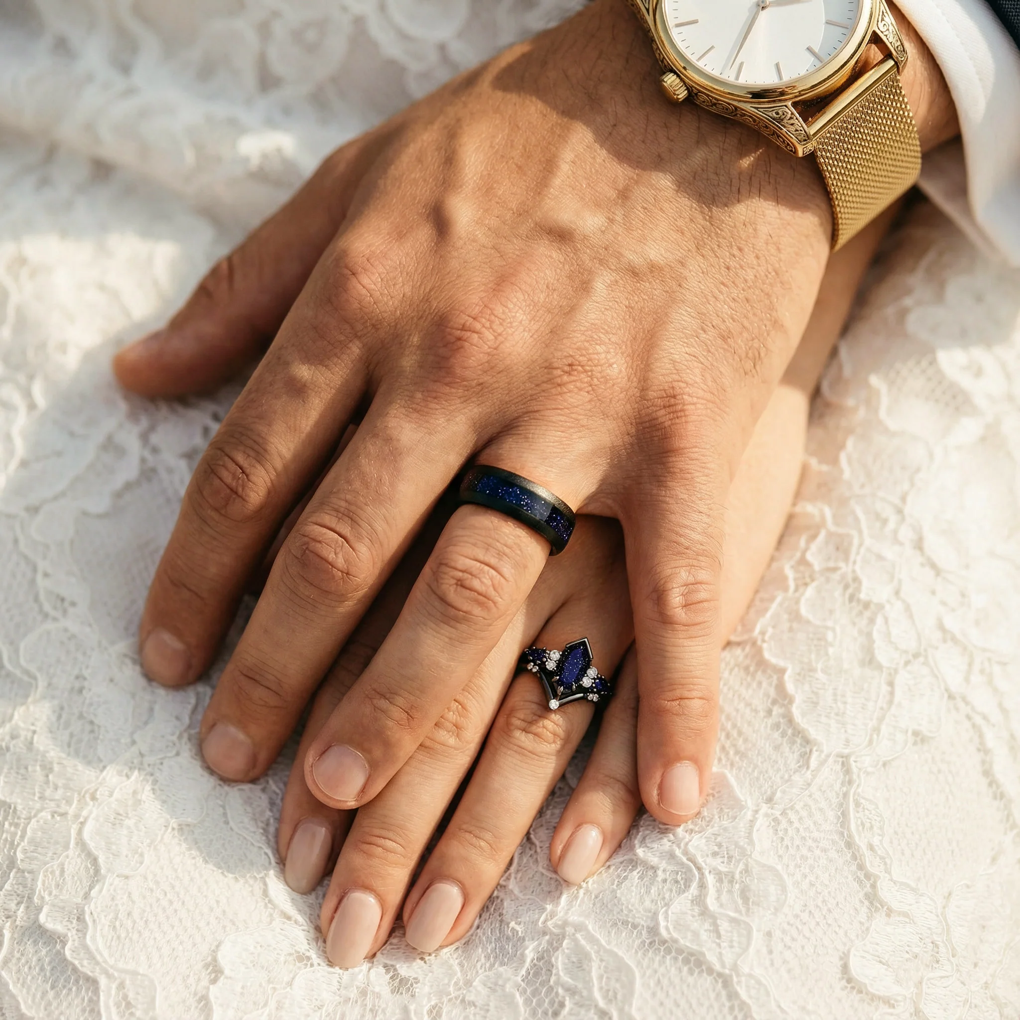 Starry Night™ Couples Ring Set - Image 5