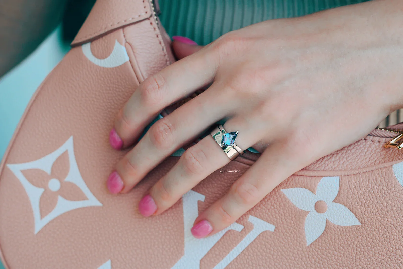 Kite Alexandrite Couples Ring Set - Image 3