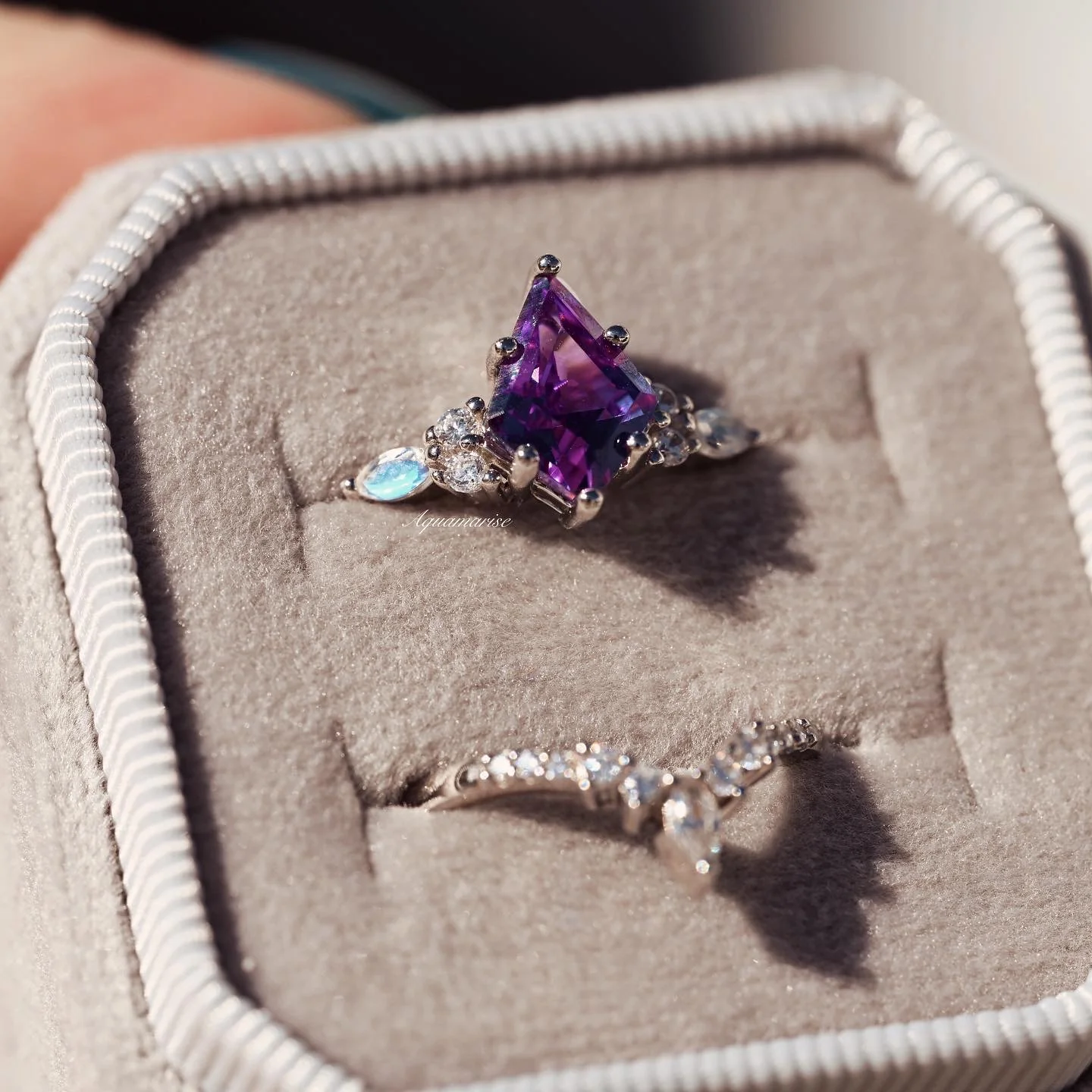 Skye Kite® Alexandrite & Moonstone Ring Set in Sterling Silver - Image 4